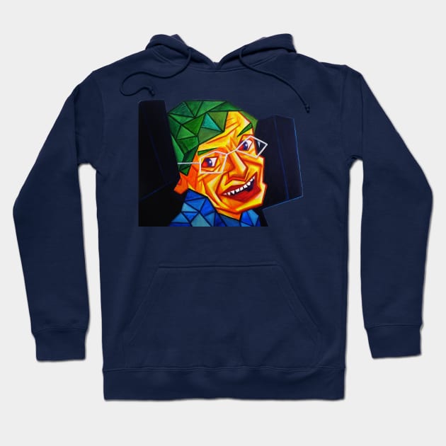 Wrong Again Albert Hoodie by PopCubism